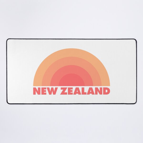Item preview, New Zealand, Rainbow Retro Orange designed and sold by modeoftravel.