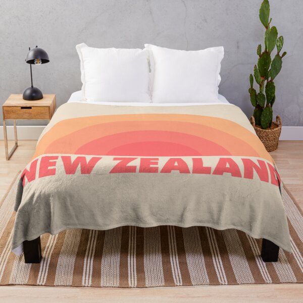 Item preview, New Zealand, Rainbow Retro Orange designed and sold by modeoftravel.