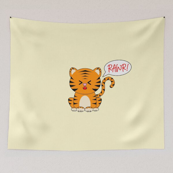 Item preview, Rawring Little Tiger (Cr) designed and sold by mixMixtli.