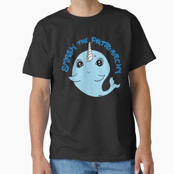 Smash the Patriarchy Feminist Narwhal Classic T-Shirt