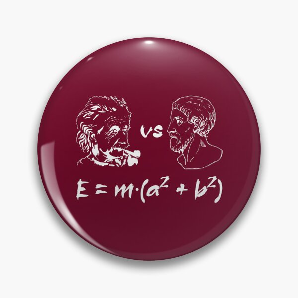 Item preview, Einstein vs Pythagoras designed and sold by AhMath.