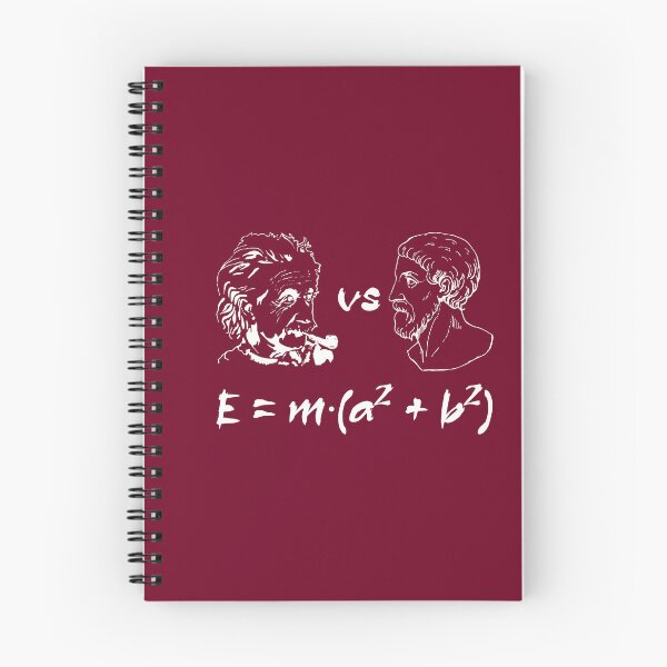 Item preview, Einstein vs Pythagoras designed and sold by AhMath.