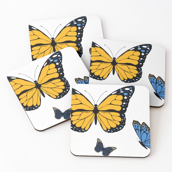 Item preview, blue & gold butterflies designed and sold by briegot.