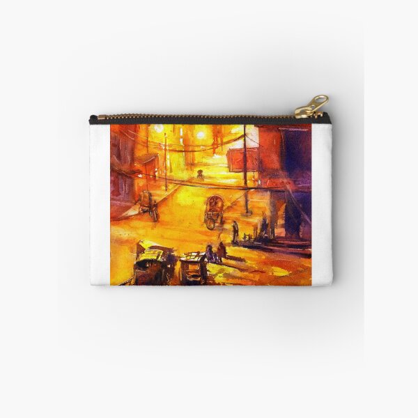 Item preview, Kathmandu street scene.  Watercolor painting designed and sold by rfoxphoto.