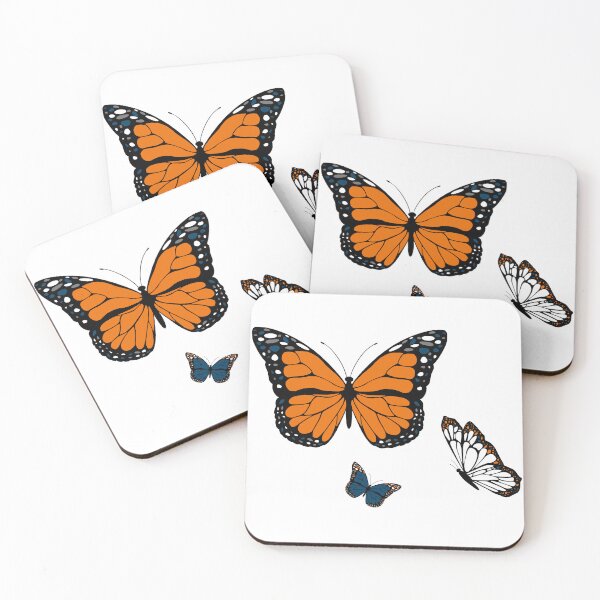 Item preview, blue and orange butterflies designed and sold by briegot.