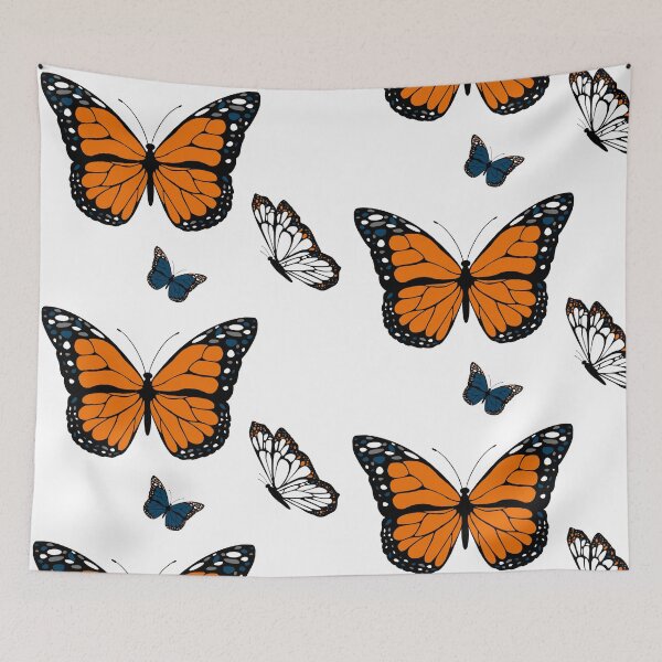 Item preview, blue and orange butterflies designed and sold by briegot.