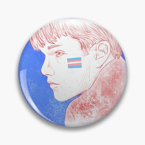 Item preview, Todd Anderson Portrait with Trans Flag designed and sold by artbyskelet0n.