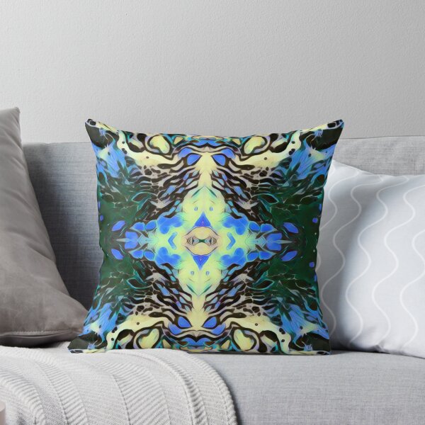 Item preview, Blue and Green Arctic Breeze Abstract Fluid Art Design  designed and sold by AussieMuma.