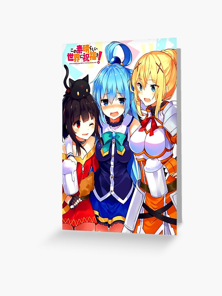 HD quality anime konosuba // kono subarashii | Greeting Card