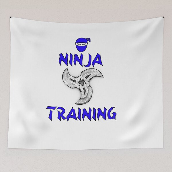 Item preview, Ninja Training - Blue - Throwing Stars designed and sold by BKNation.