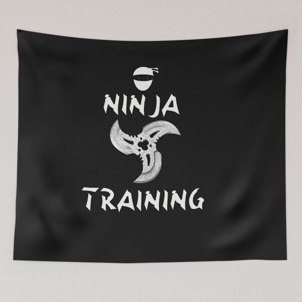 Item preview, Ninja Training - White - Throwing Stars designed and sold by BKNation.