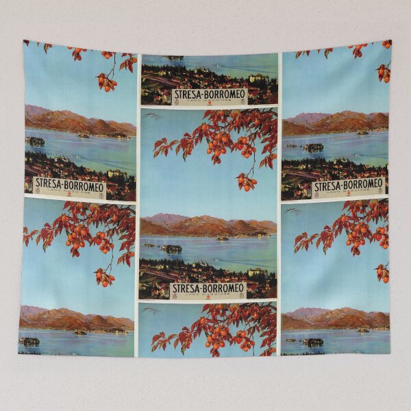 Item preview, Vintage 1920s Lake Maggiore Stresa Italian travel ad designed and sold by aapshop.