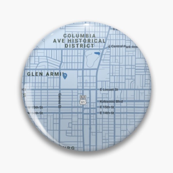 Item preview, St Ambrose University Map Print Iowa designed and sold by Khuaracha.