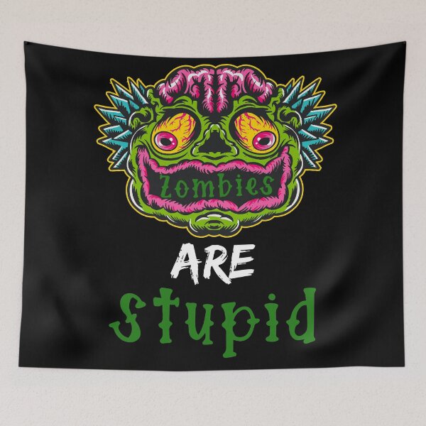Item preview, Zombies are stupid Halloween- men’s and women’s  Halloween  designed and sold by Designs Of all kinds.