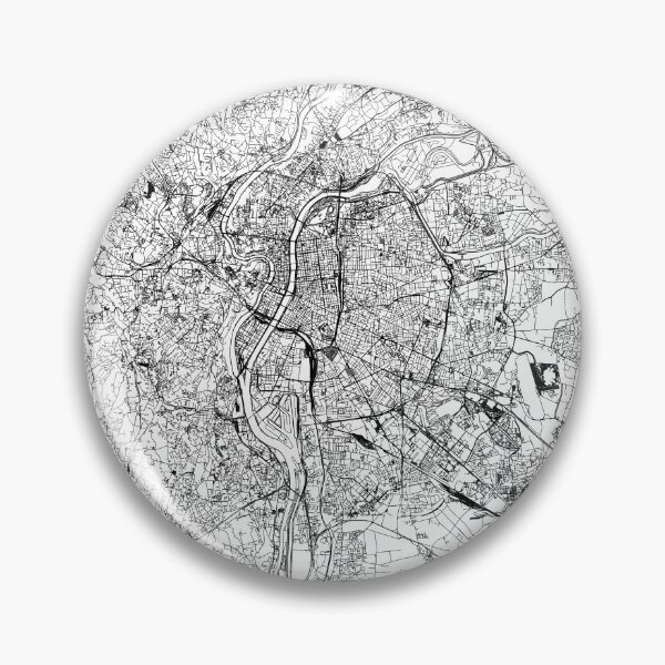 Item preview, Lyon White Map designed and sold by multiplicitymap.