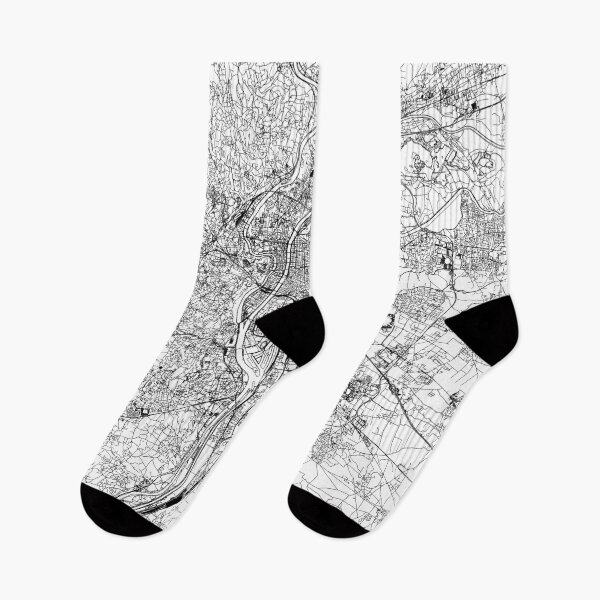 Item preview, Lyon White Map designed and sold by multiplicitymap.
