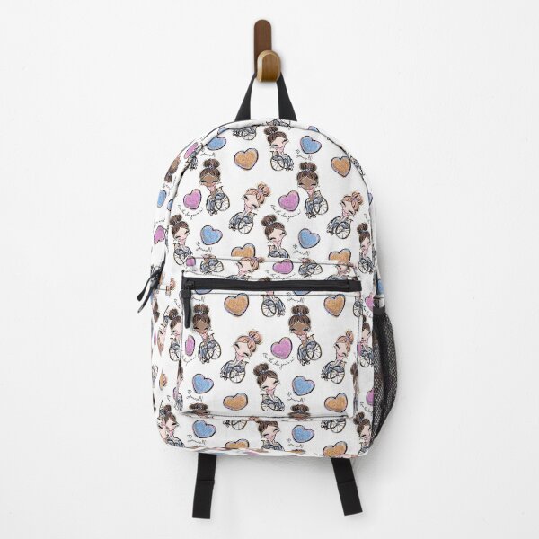 Item preview, Cute Girl in wheelchair pattern designed and sold by MyMintyPrinty.