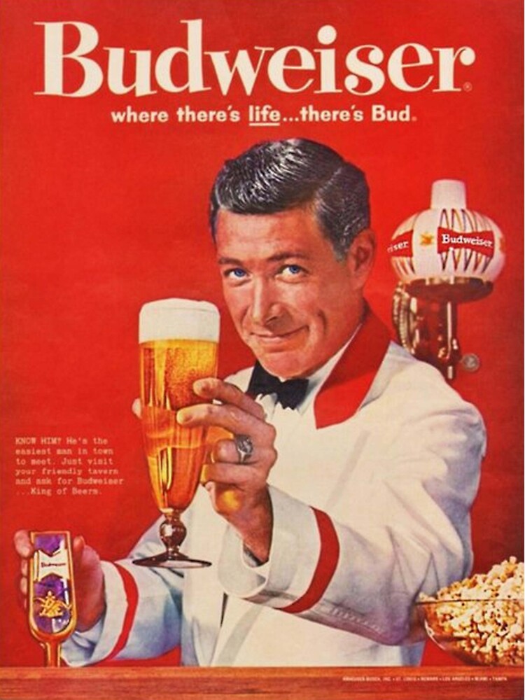 1960 Vintage Beer Poster Advertisement - Retro Advertising Premium