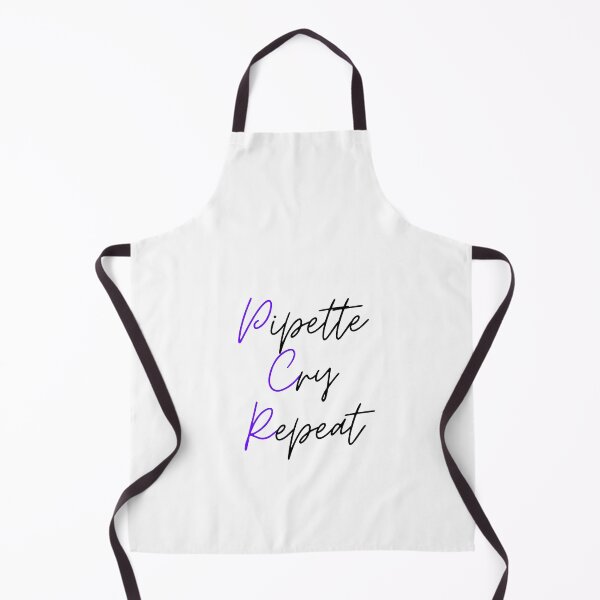 Item preview, PCR: Pipette, Cry, Repeat | Cursive, Purple & Black designed and sold by Sci-Ninja-Blog.