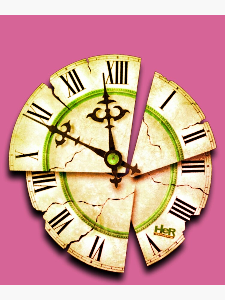 "broken clock" Poster for Sale by 0o0kh Redbubble