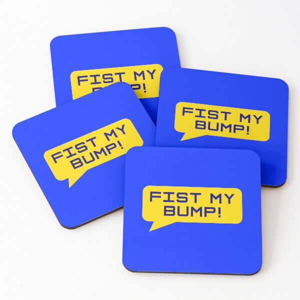 Item preview, Project Hail Mary - Fist My Bump! (Blue on Yellow) |  designed and sold by PixelsandPulp.
