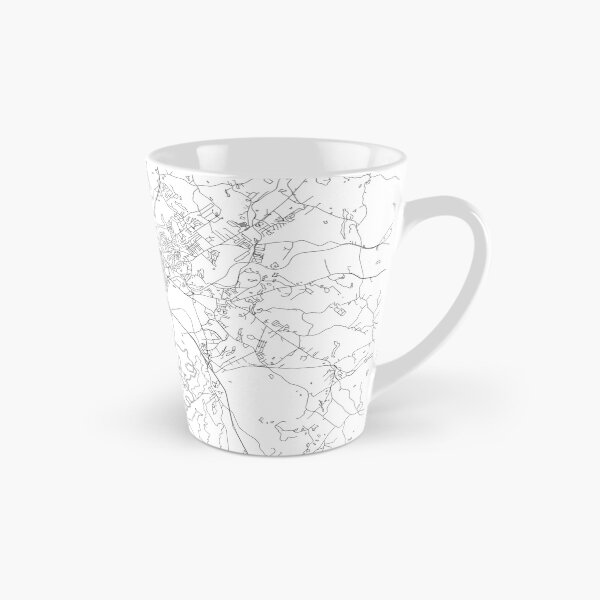 Item preview, Macon White Map designed and sold by multiplicitymap.