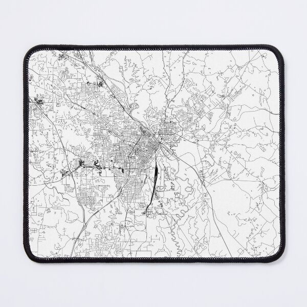 Item preview, Macon White Map designed and sold by multiplicitymap.