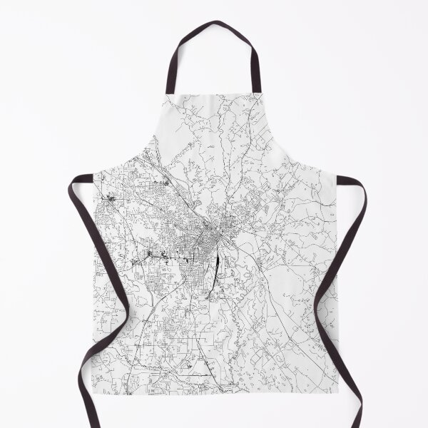 Item preview, Macon White Map designed and sold by multiplicitymap.