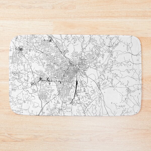 Item preview, Macon White Map designed and sold by multiplicitymap.