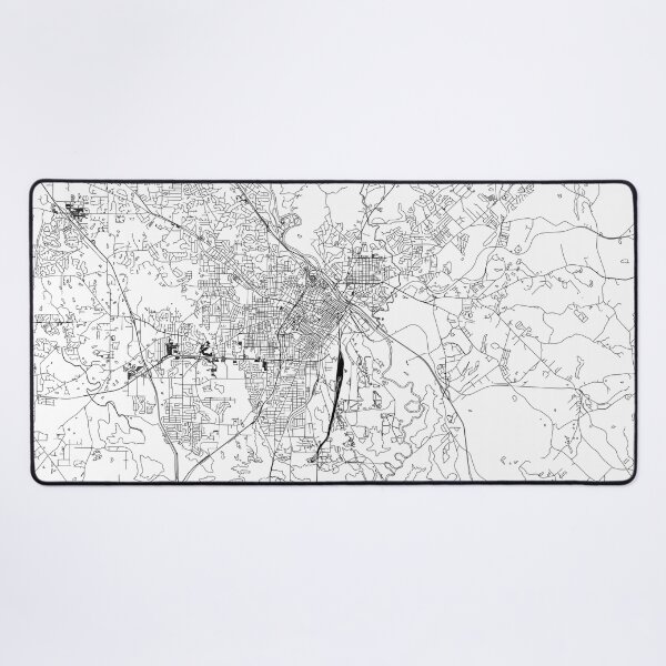 Item preview, Macon White Map designed and sold by multiplicitymap.