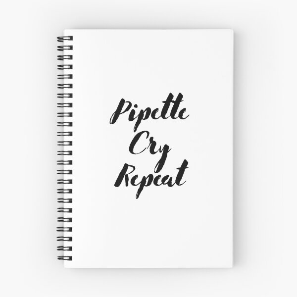 Item preview, PCR: Pipette, Cry, Repeat | Black & White designed and sold by Sci-Ninja-Blog.