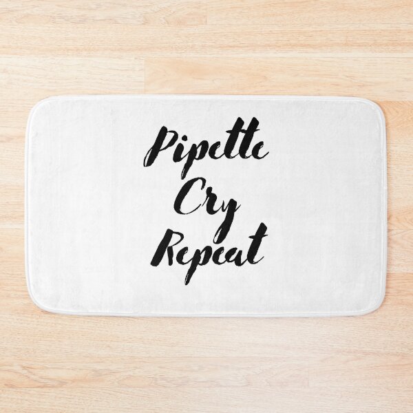 Item preview, PCR: Pipette, Cry, Repeat | Black & White designed and sold by Sci-Ninja-Blog.