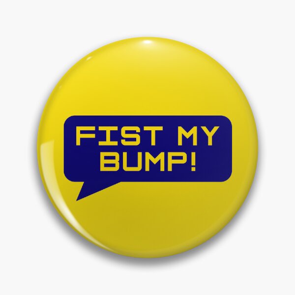Item preview, Project Hail Mary - Fist My Bump! (Yellow on Blue) |  designed and sold by PixelsandPulp.