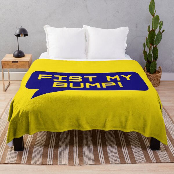 Item preview, Project Hail Mary - Fist My Bump! (Yellow on Blue) | designed and sold by PixelsandPulp.