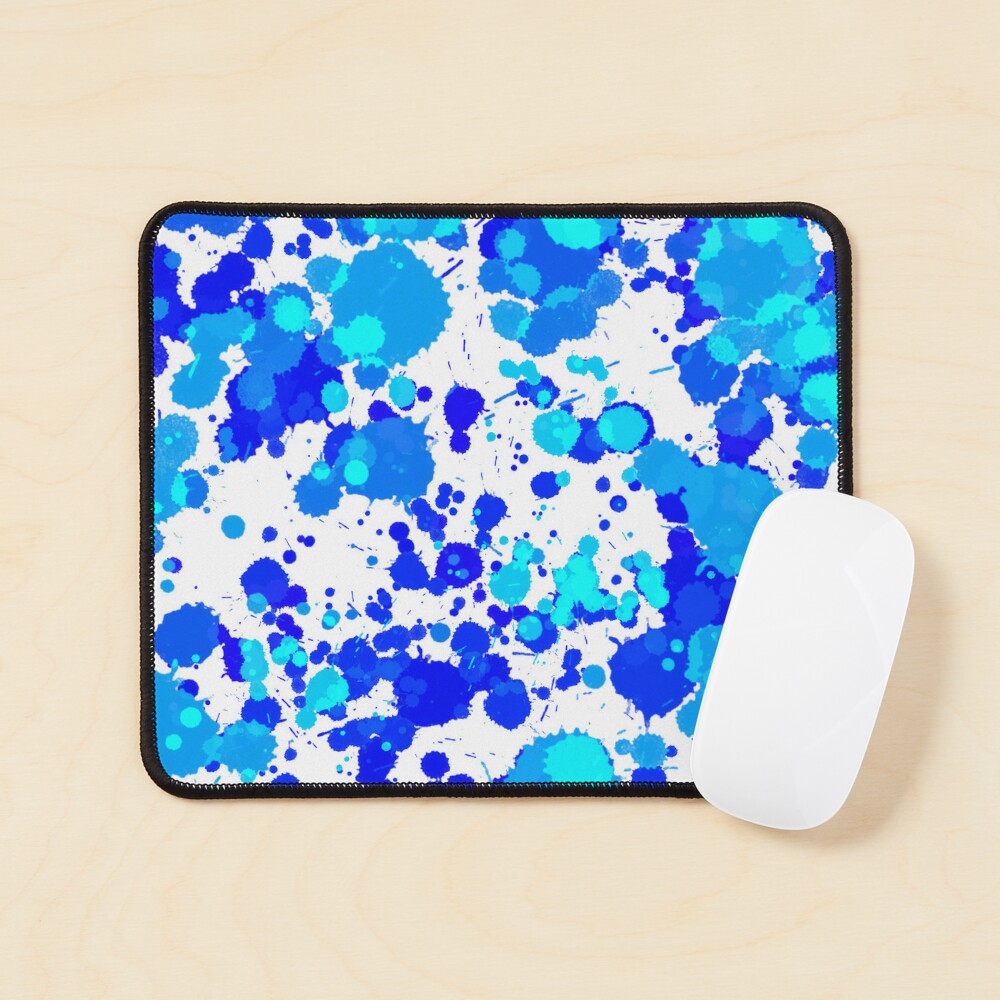 Blue Paint Splatter Art Board Print for Sale by Reethes