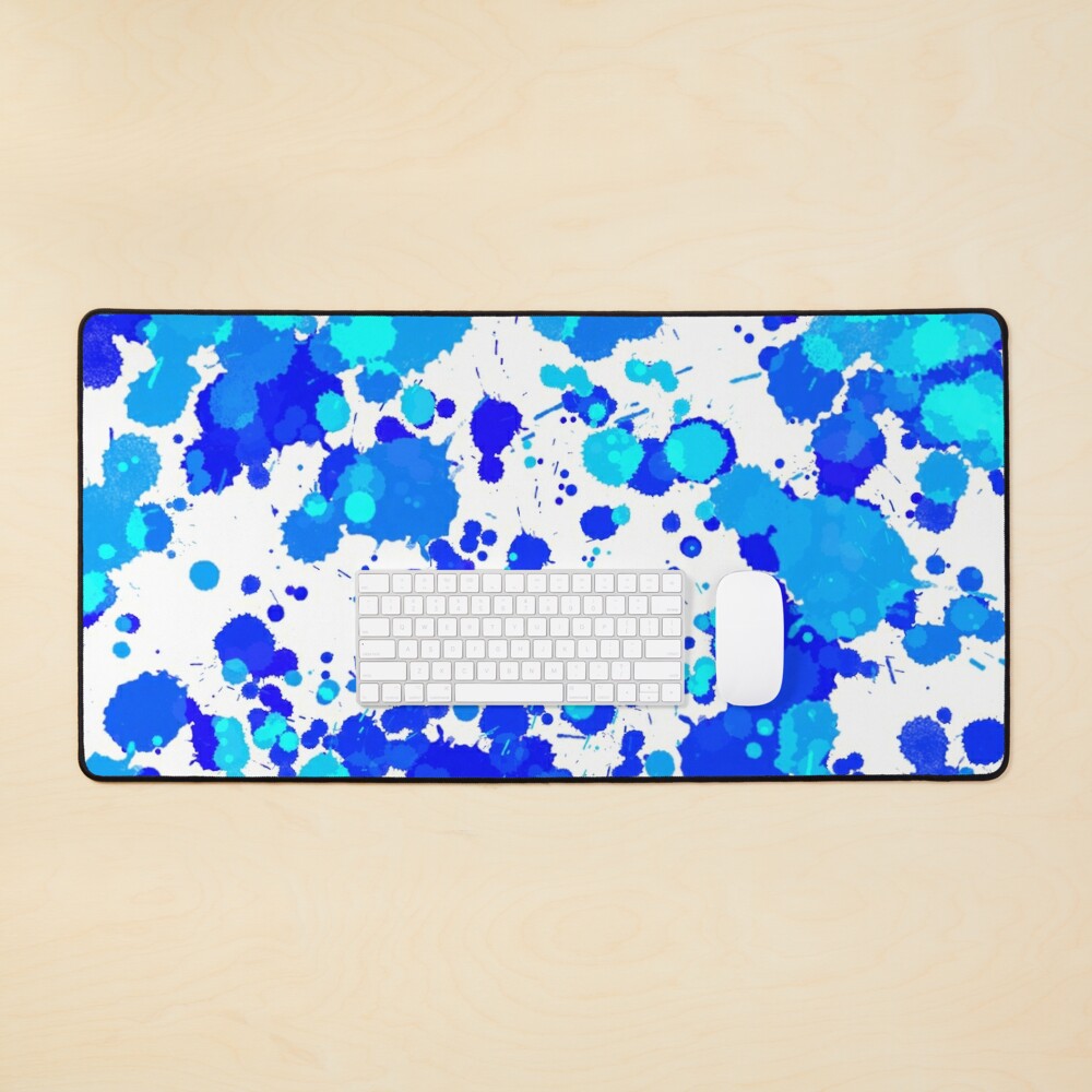 Blue Paint Splatter Art Board Print for Sale by Reethes