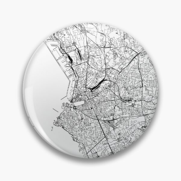 Item preview, Marseille White Map designed and sold by multiplicitymap.