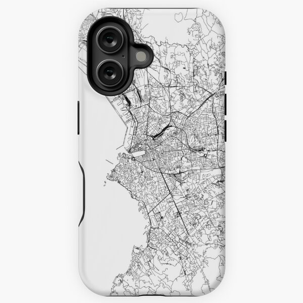 Item preview, Marseille White Map designed and sold by multiplicitymap.