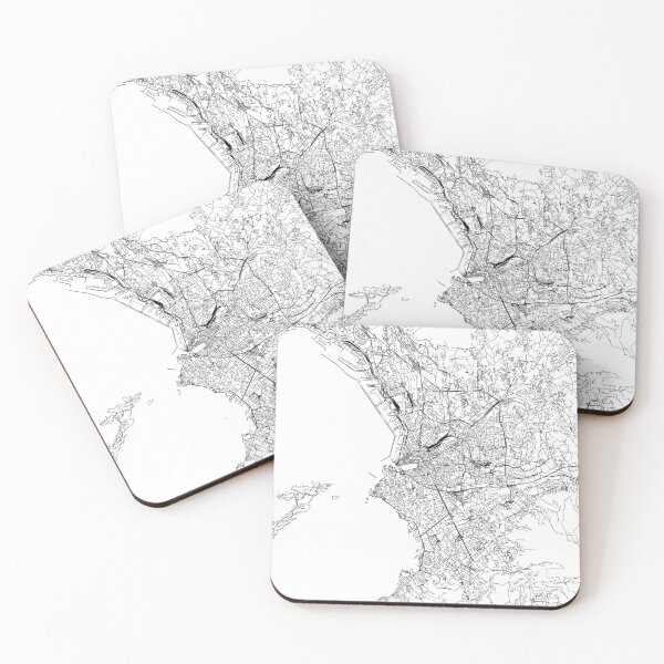 Item preview, Marseille White Map designed and sold by multiplicitymap.