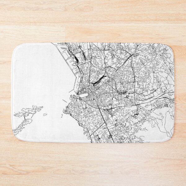 Item preview, Marseille White Map designed and sold by multiplicitymap.