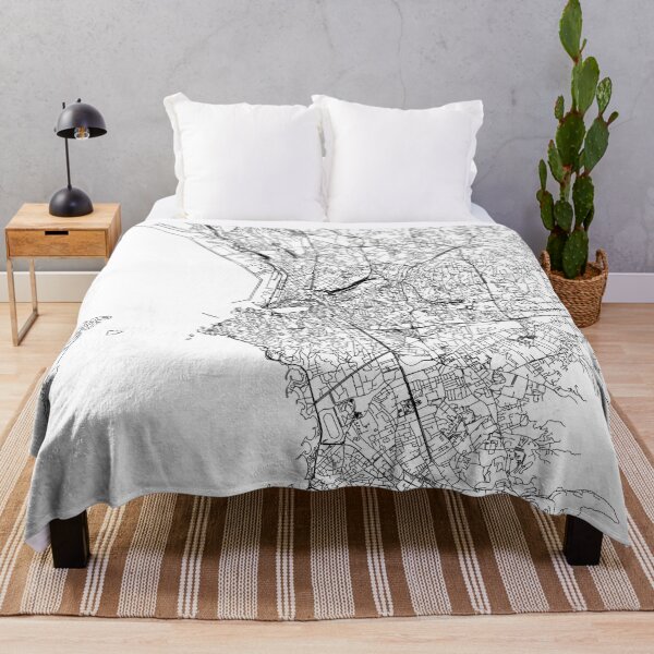 Item preview, Marseille White Map designed and sold by multiplicitymap.