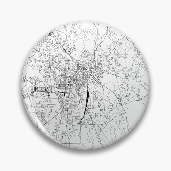 Item preview, Macon White Map designed and sold by multiplicitymap.