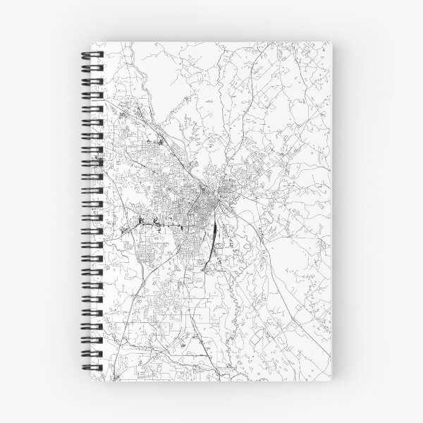 Item preview, Macon White Map designed and sold by multiplicitymap.