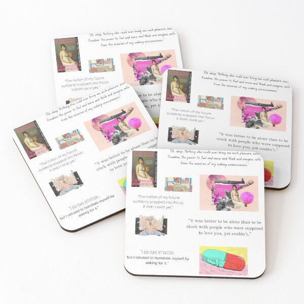 Item preview, My Year of Rest and Relaxation Memorable Quotes/Concept Art Sticker/Magnet Collage Value Pack designed and sold by stareve.