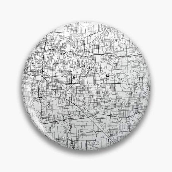 Item preview, Memphis White Map designed and sold by multiplicitymap.