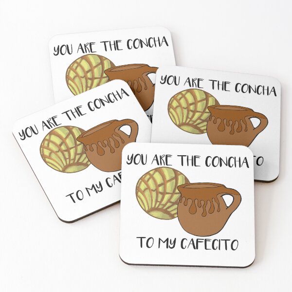 Item preview, You Are The Concha To My Cafecito Yellow Pan Dulce v2 designed and sold by that5280lady.