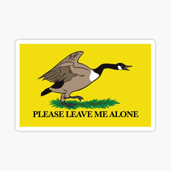 Item preview, Please leave me alone  flag, Canadian goose, dont tread on me, yellow, Small Fringe Minority, Truckers for freedom, freedom convoy 2022, i support truckers,truck trudeau designed and sold by pierrelaidesign.