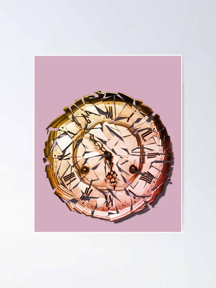 "broken clock.." Poster for Sale by 0o0kh Redbubble