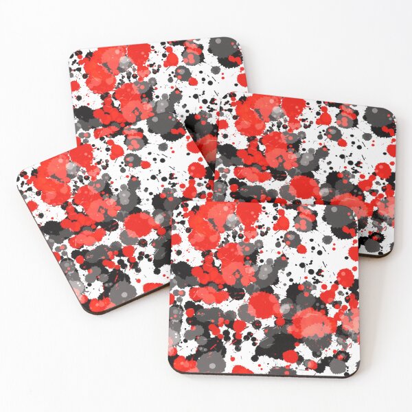Item preview, Red Black Paint Splatter designed and sold by SparkyMae.