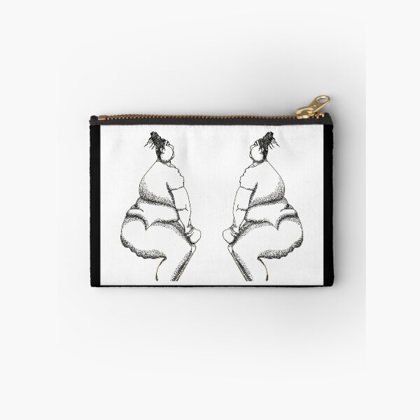 Item preview, Journalling Pencil & Art Cases & Pouches Full Figured Woman Working Out Line And Dot Drawing Fine Art designed and sold by H3designs.